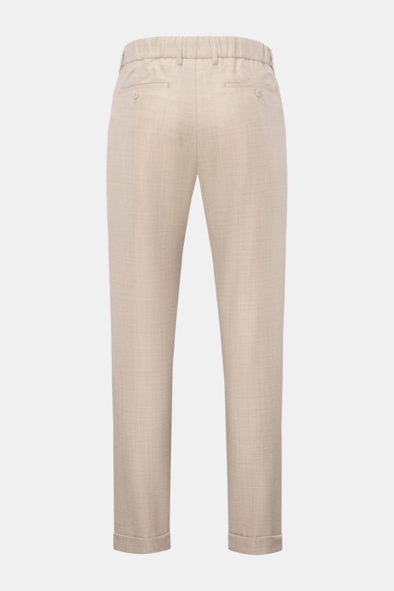 Marco Pescarolo Wool jogger pants 'Manu' sand mottled