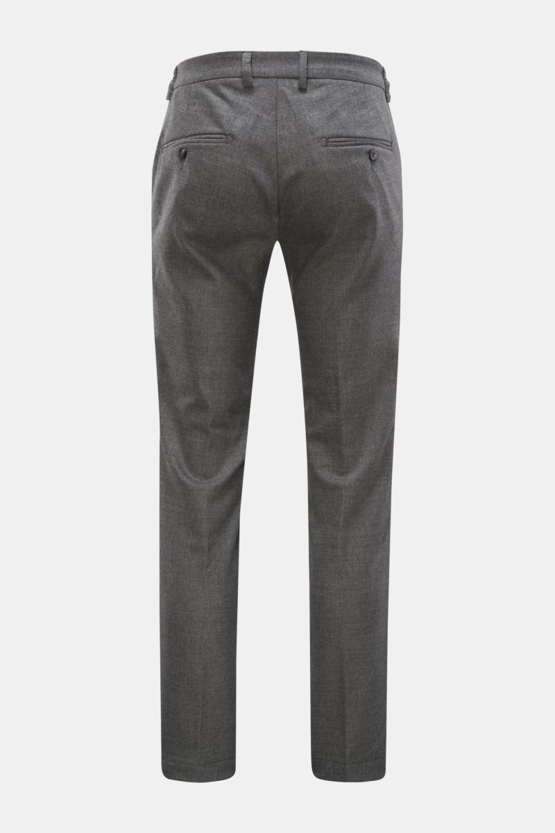 04651/ A trip in a bag Wollhose 'Flannel Pants' grau meliert