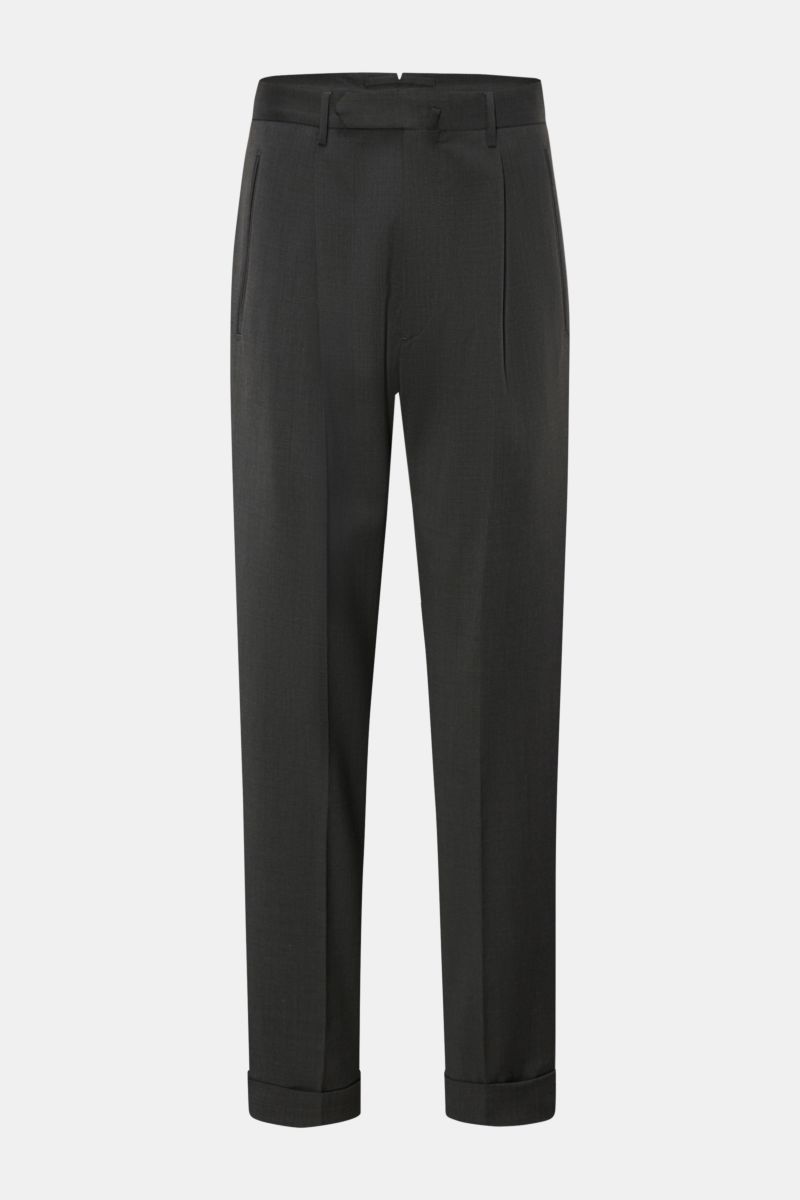 Santaniello Wool trousers 'Arsenio' dark grey