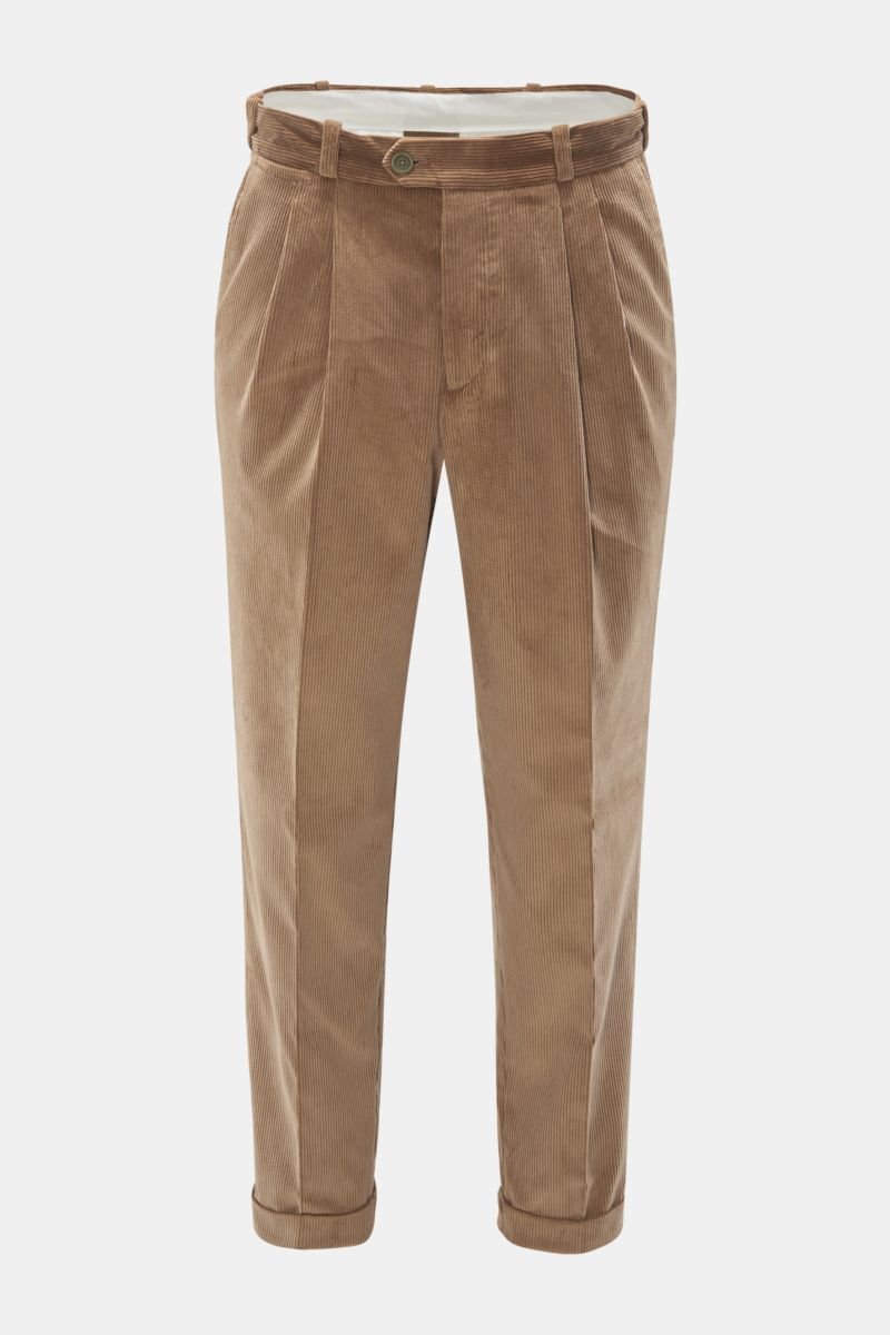 Corduroy trousers 'The Reporter' light brown