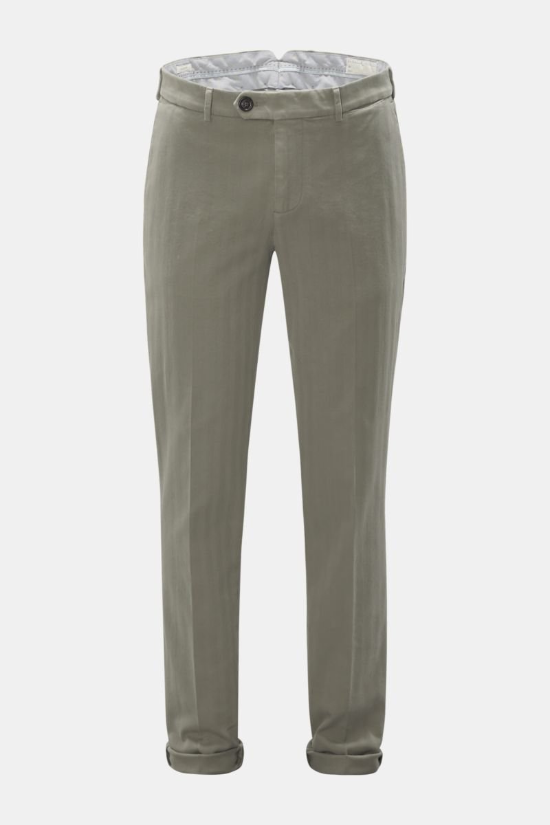 Trousers 'Italian Fit' grey-green