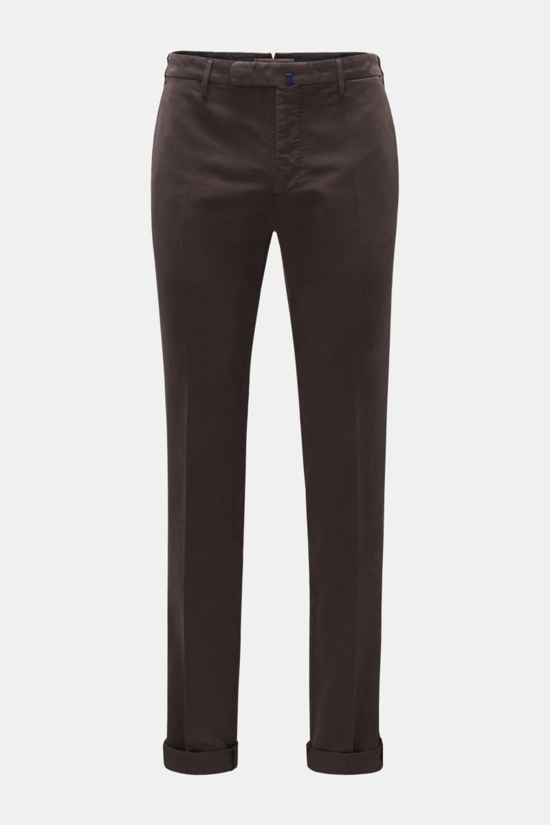 Fustian trousers 'Slim Fit' dark brown