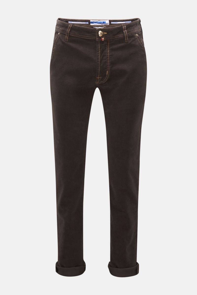 Fustian trousers 'Leonard' dark brown (formerly J613)