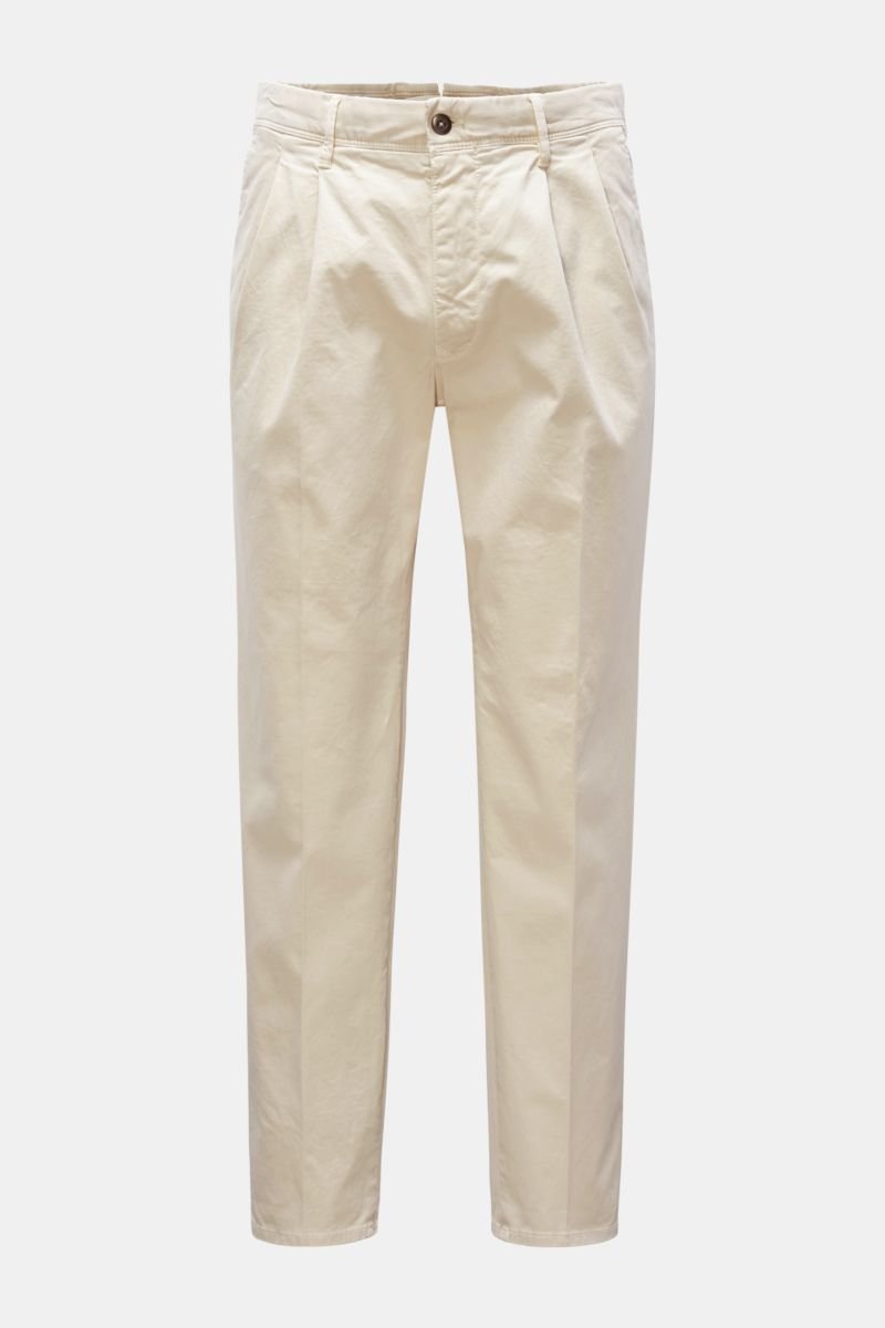 Baumwollhose 'Tapered Fit' creme
