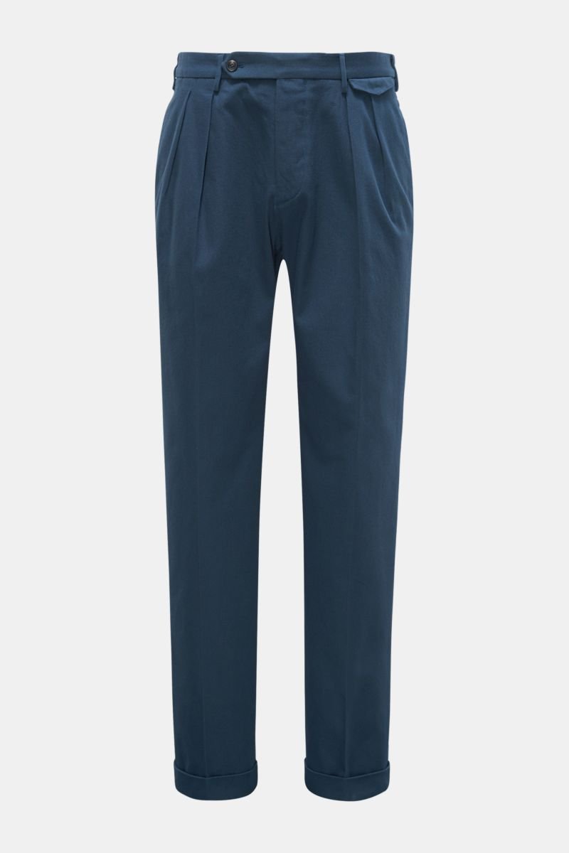 Cotton trousers grey-blue