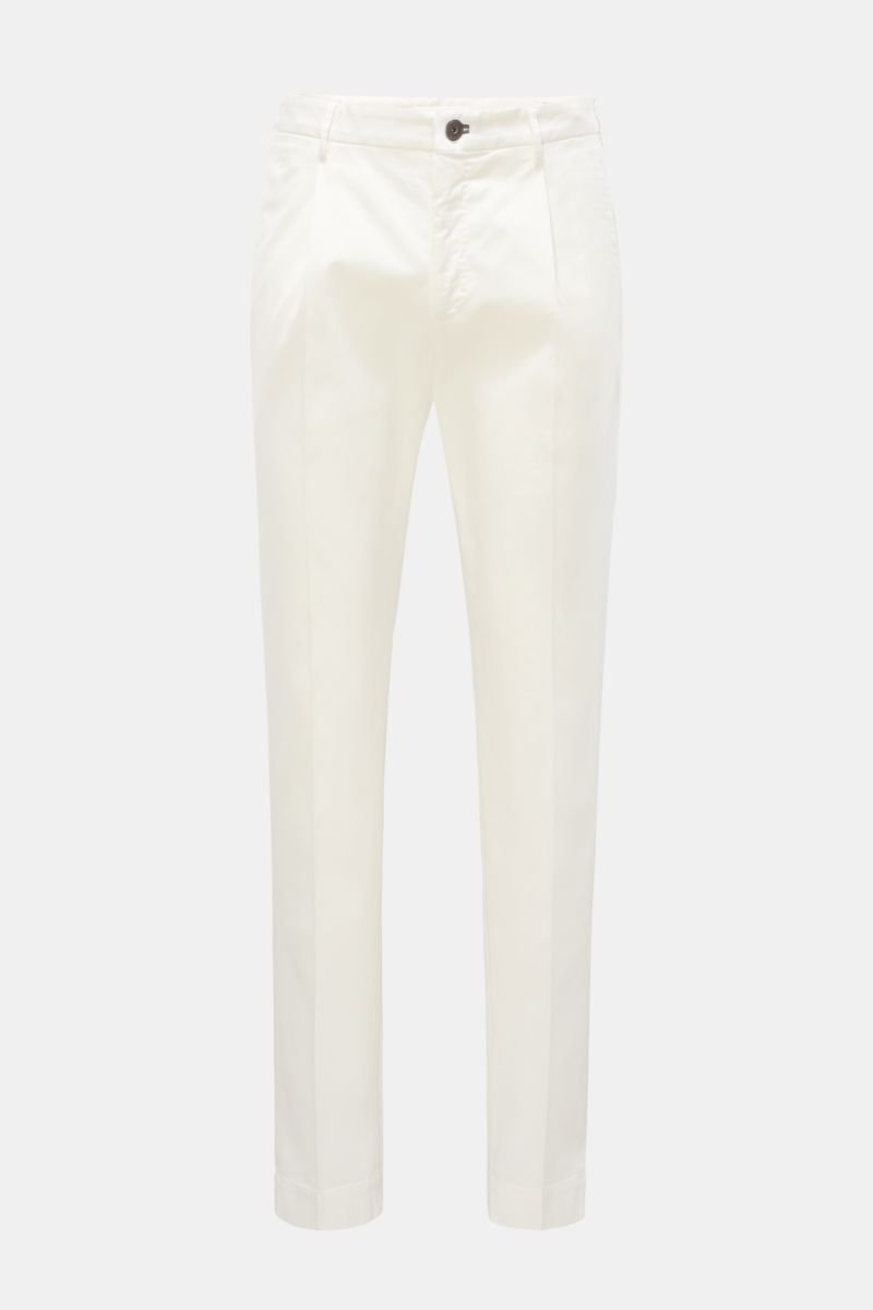 Baumwollhose 'Tapered Fit' offwhite