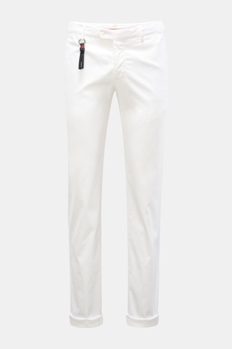 MARCO PESCAROLO trousers 'Slim 80' off-white | BRAUN Hamburg