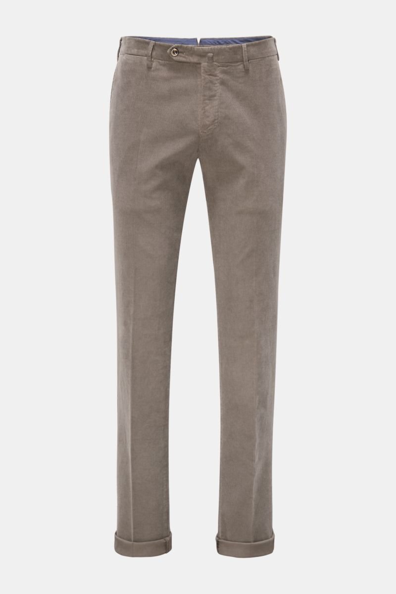Corduroy trousers 'Slim Fit' khaki