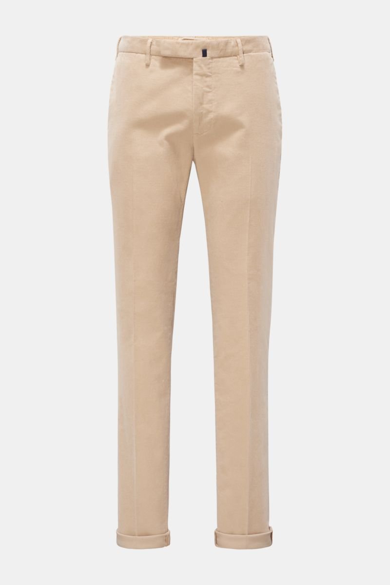 Corduroy trousers beige