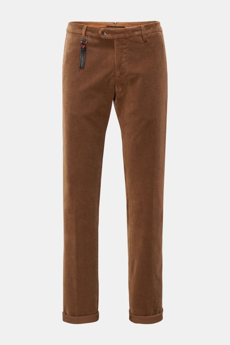 Corduroy trousers 'Slim 80' brown