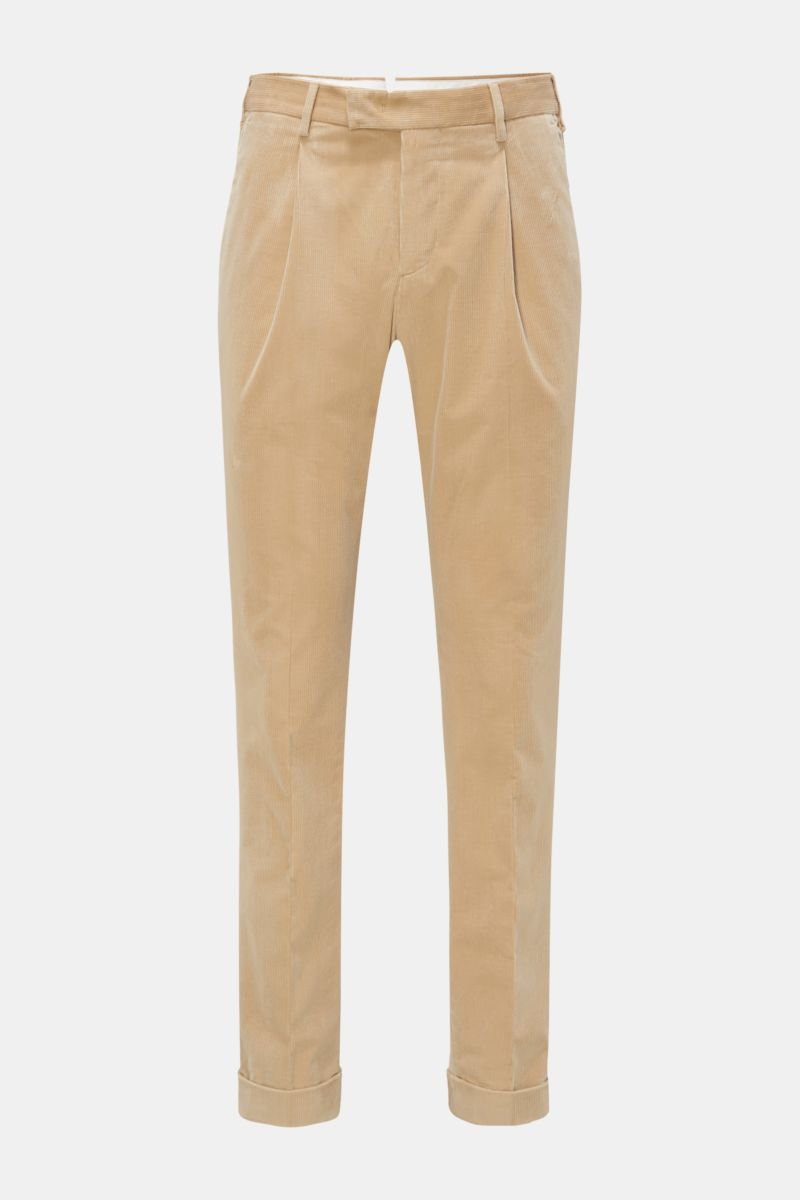Corduroy pants 'Master Fit' beige