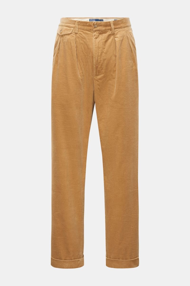 Corduroy trousers 'Whitman' light brown