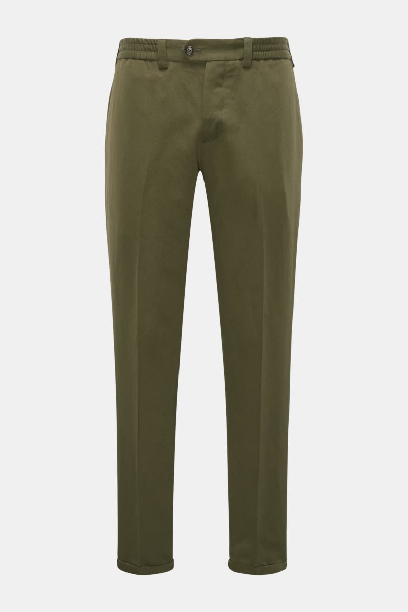 Twill jogger pants 'The Rebel' olive
