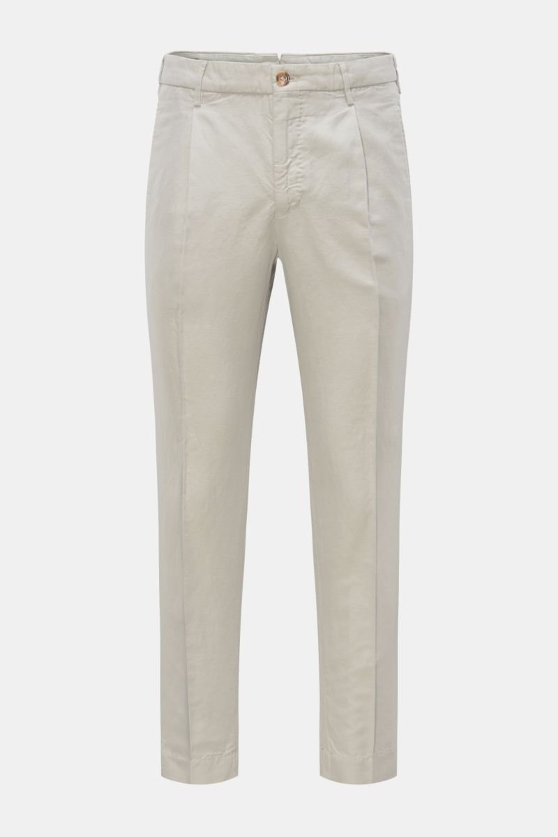 Trousers 'Tapered Fit' light grey