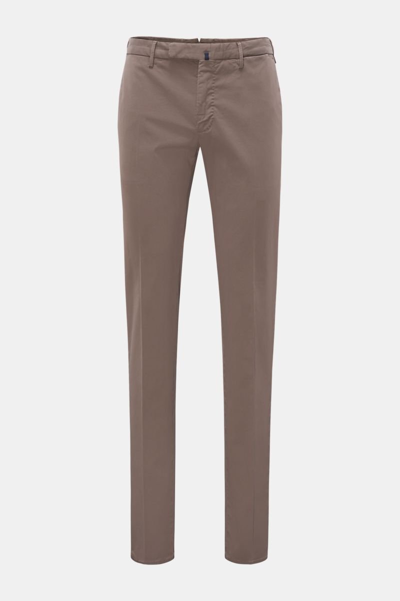 Cotton trousers 'Slim Fit' brown