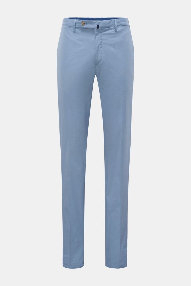 Cotton trousers 'Regular Fit' smoky blue
