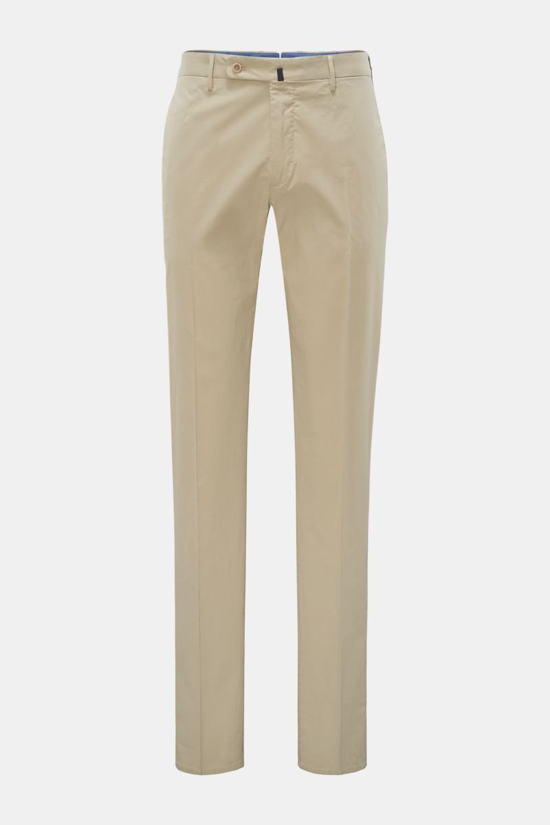 Cotton trousers 'Regular Fit' beige