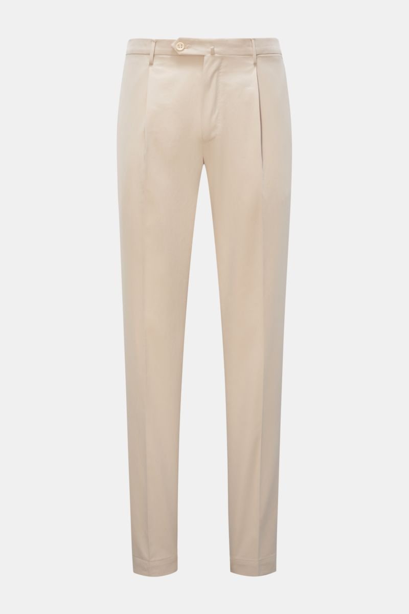Cotton trousers 'Tapered Fit' sand