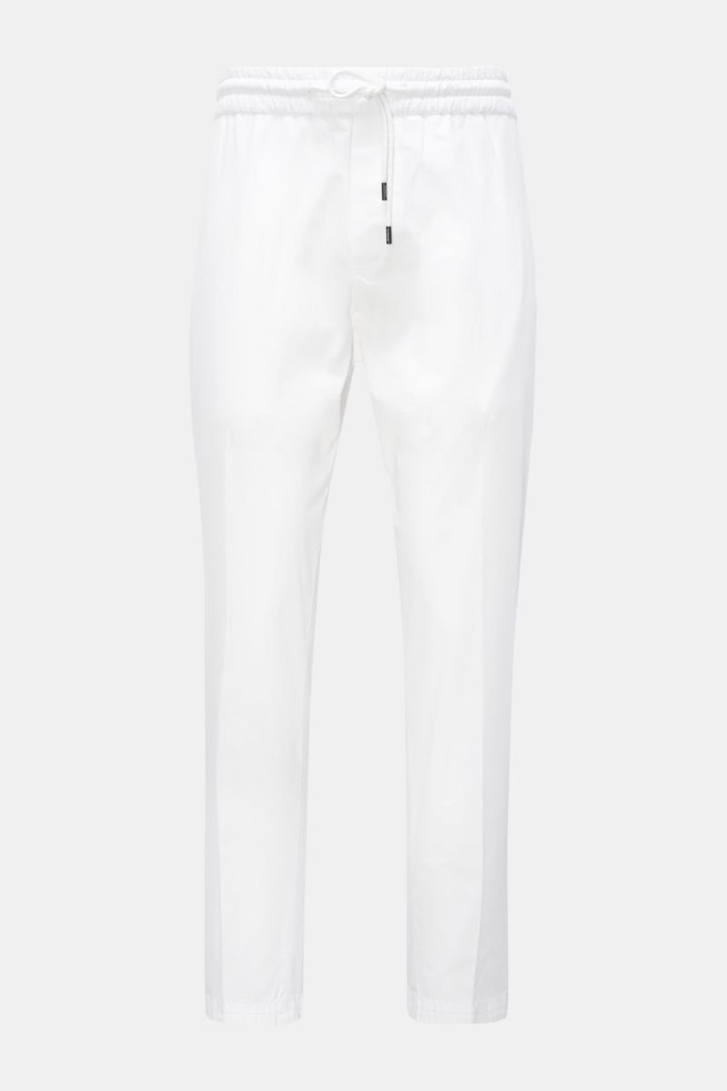 Cotton jogger pants white