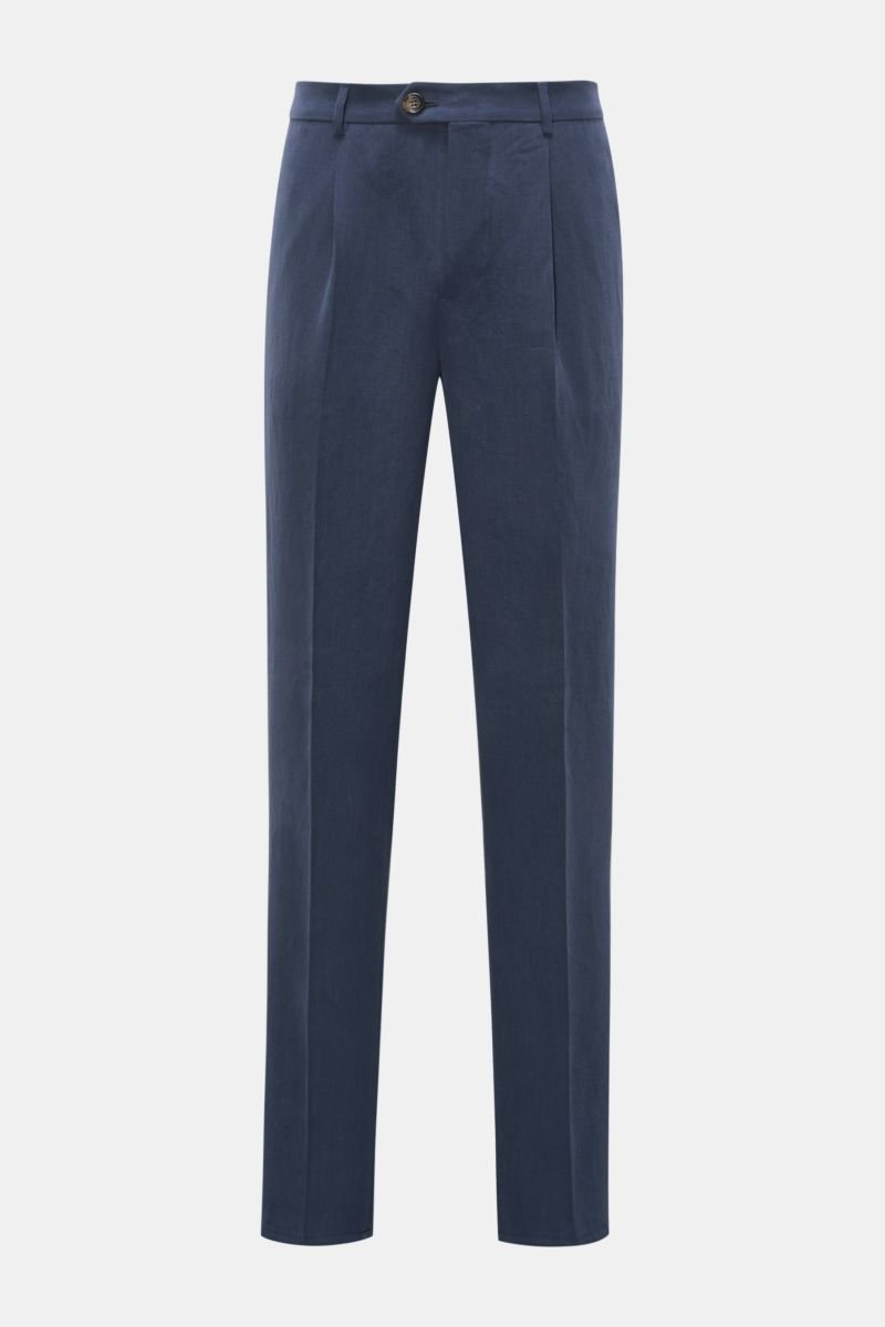 Linen trousers dark blue