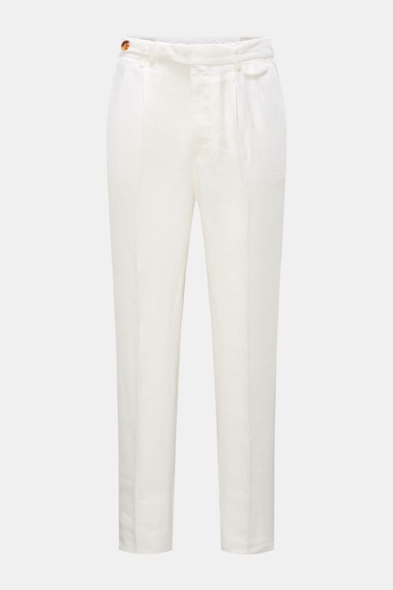 Linen trousers off-white