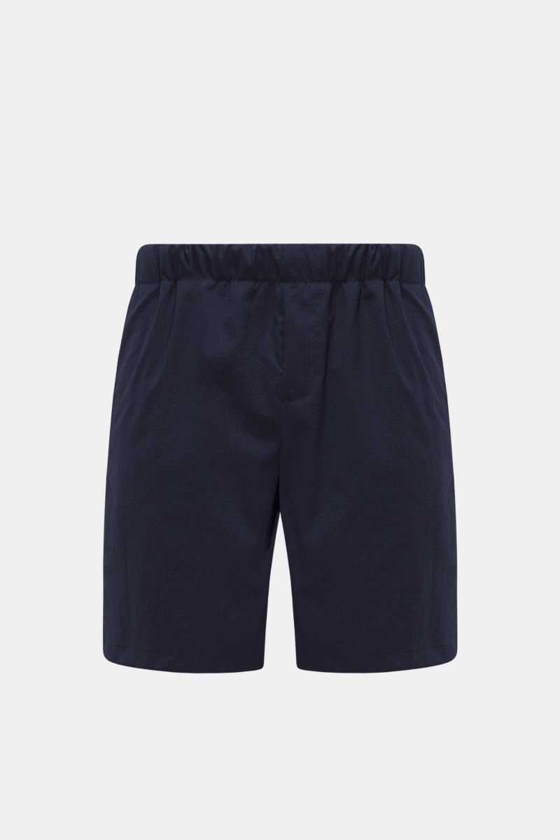 Seesucker Shorts 'Lido' navy