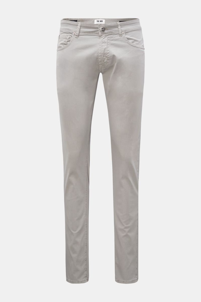 Cotton trousers 'Dylan' light grey