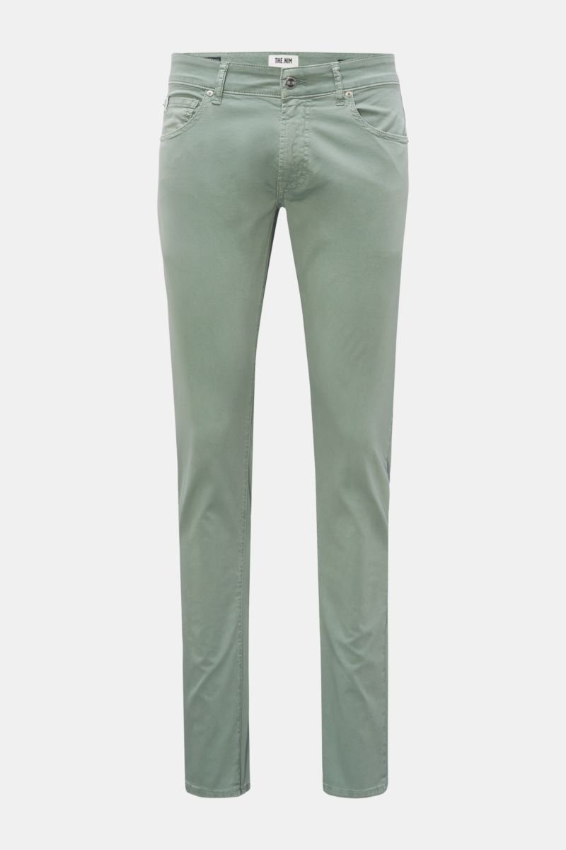 Cotton trousers 'Dylan' grey-green