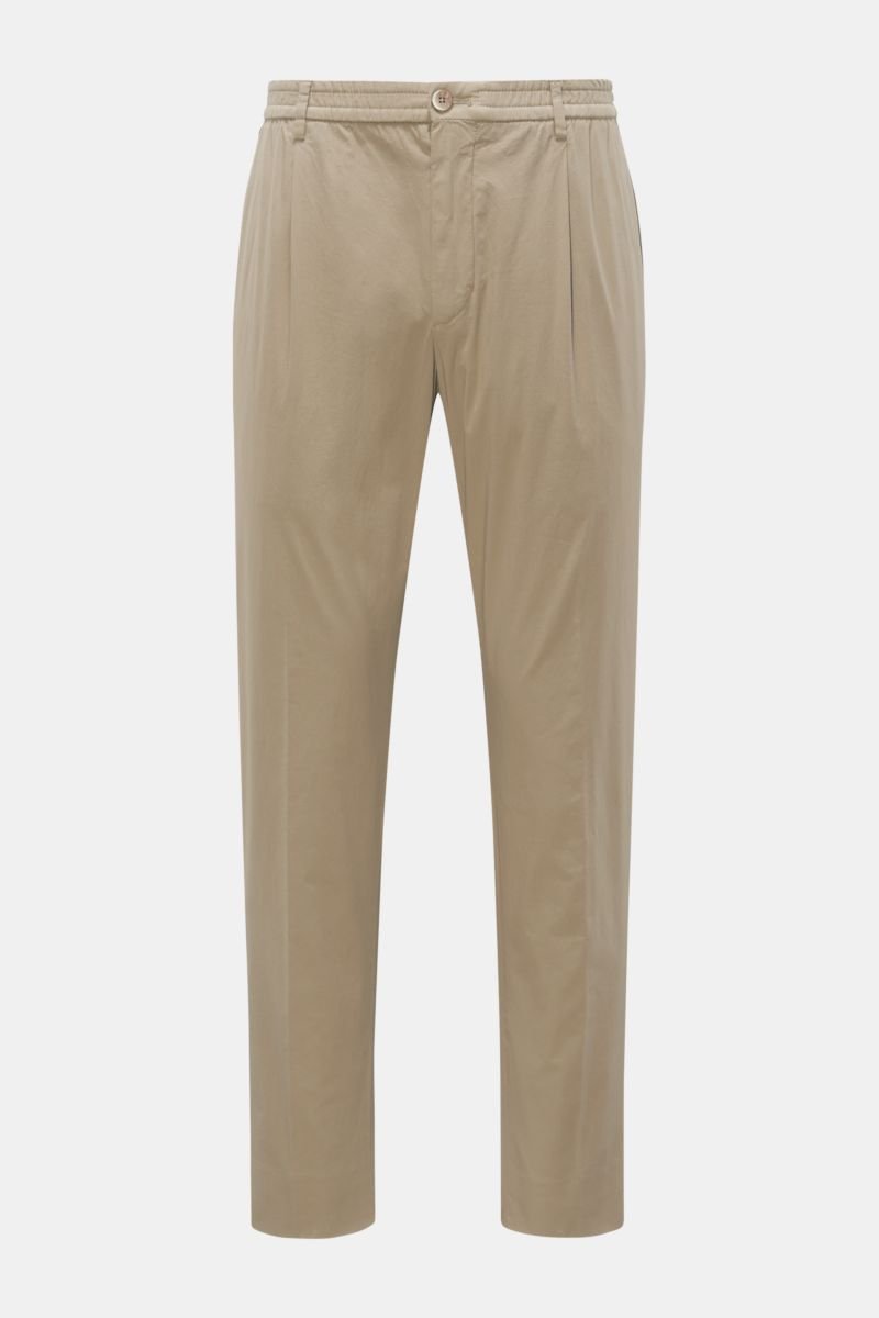 Cotton trousers 'New Paul' taupe