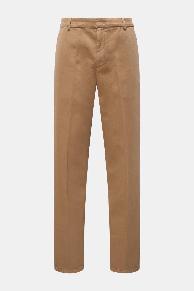 Cotton twill trousers 'James' beige