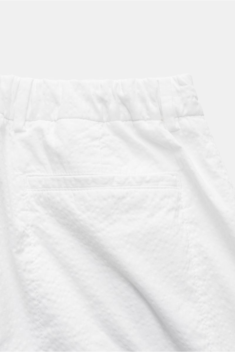 04651/ A trip in a bag Seersucker Jogpants weiß