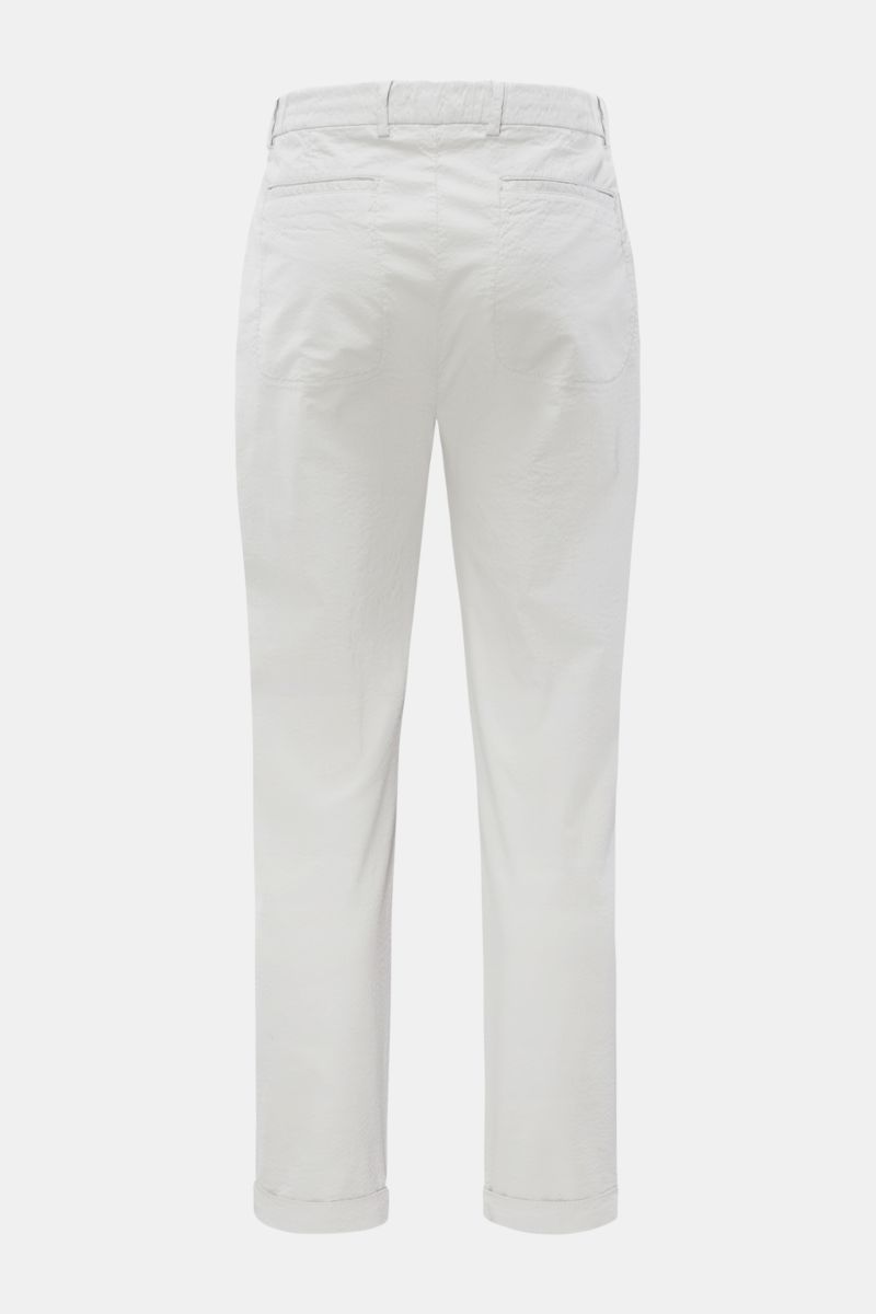 04651/ A trip in a bag Seersucker jogger pants grey