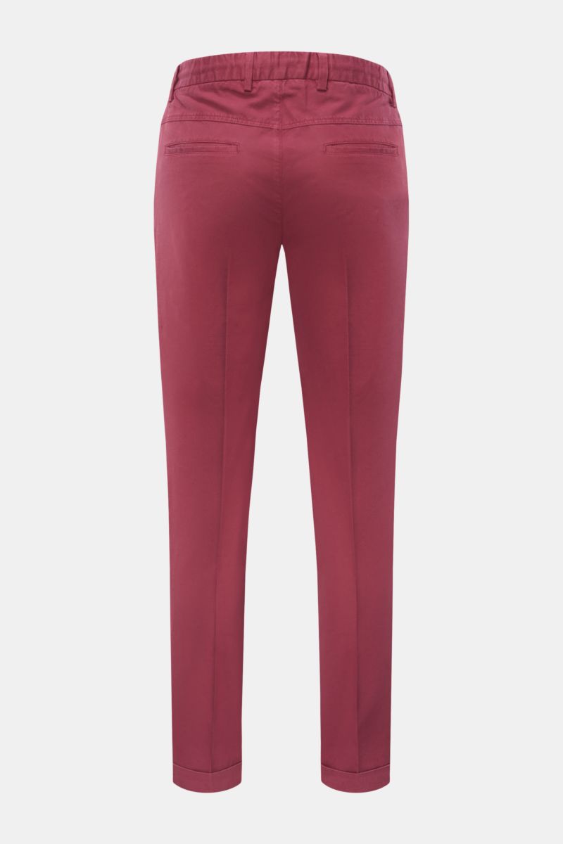 04651/ A trip in a bag Jogger pants dark red