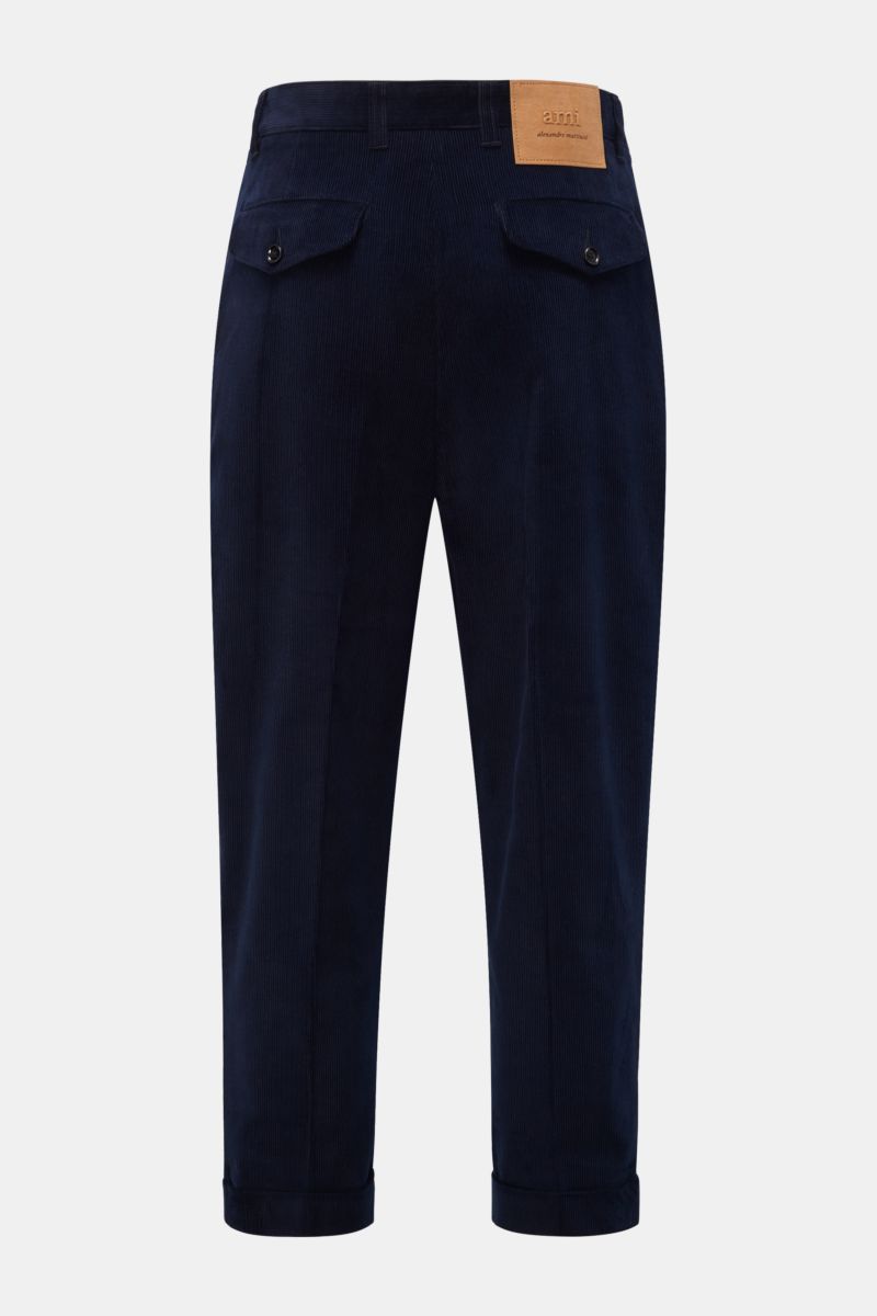 Ami Paris Corduroy trousers 'Carrot' navy