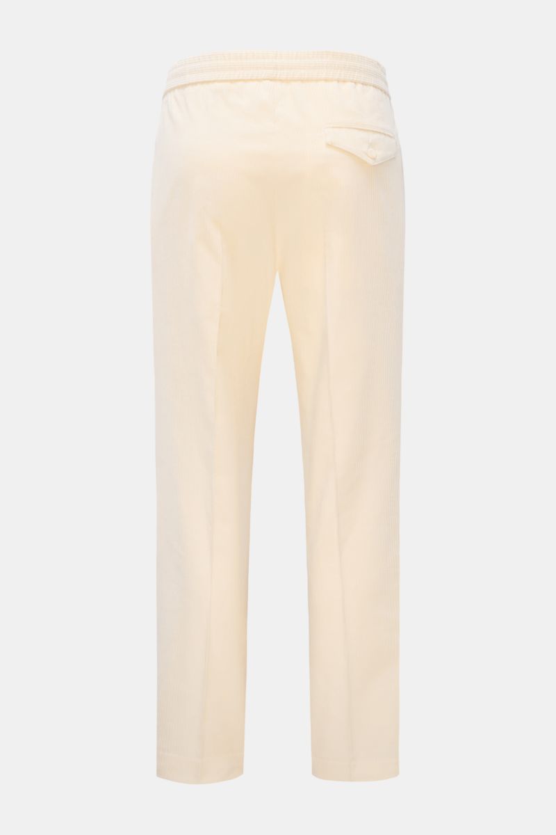 Hindustrie Corduroy jogger pants 'Velluto' cream