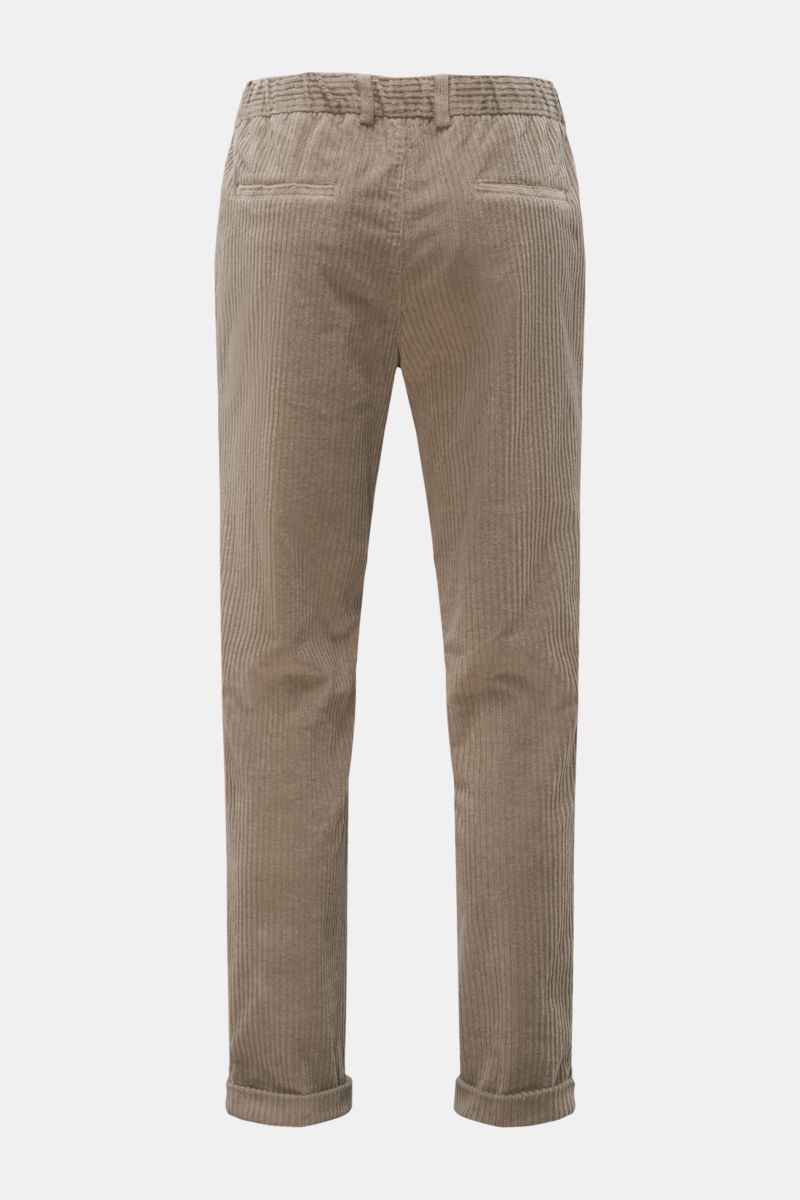 04651/ A trip in a bag Cord-Jogpants taupe