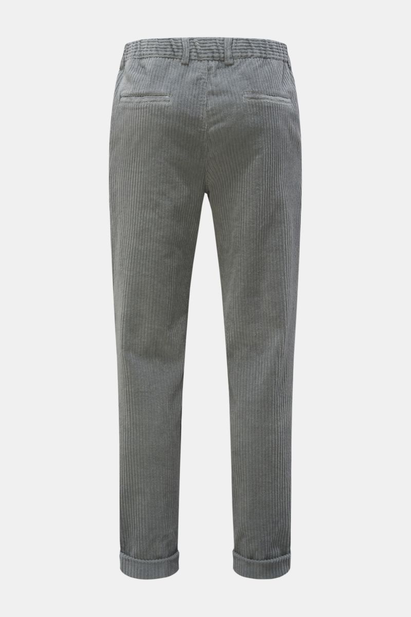 04651/ A trip in a bag Cord-Jogpants grau