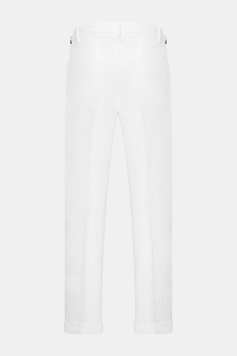 04651/ A trip in a bag Leinen-Hose 'GD Pants 001' weiß