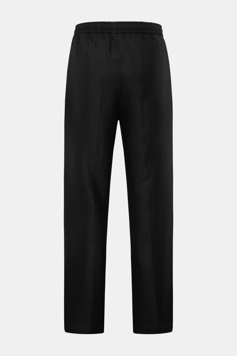 04651/ A trip in a bag Leinenhose 'Beach Pants' schwarz