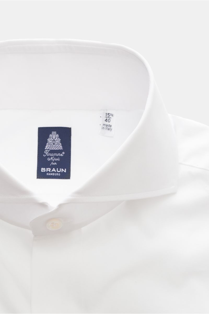 Finamore Business shirt 'Sergio' shark collar white