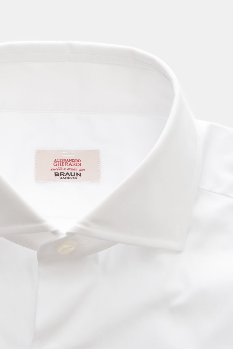 Gherardi Business shirt shark collar white