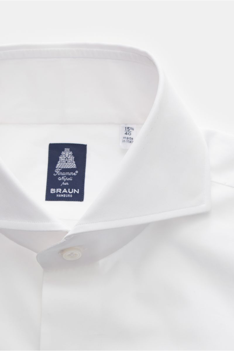 Finamore Business shirt 'Napoli' shark collar white