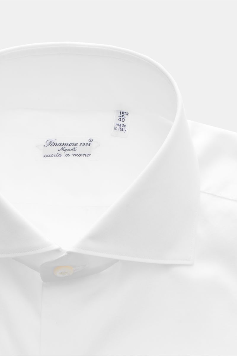 Finamore Business shirt 'Eduardo Milano' shark collar white
