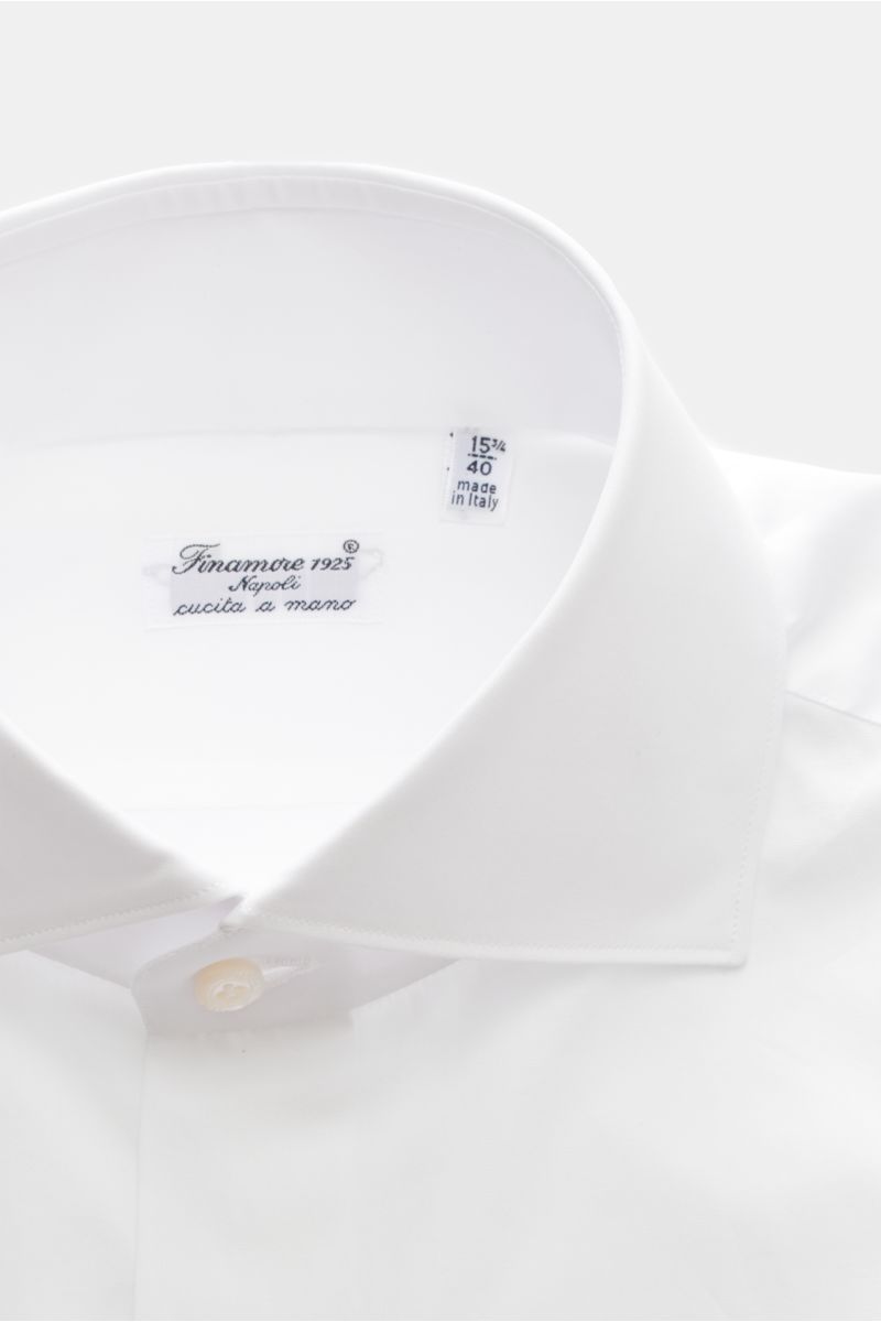 Finamore Business shirt 'Eduardo Napoli' shark collar white