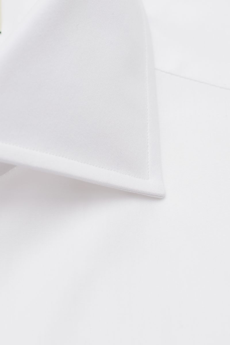 Borrelli Business Hemd 'Nando' Haifisch-Kragen weiß