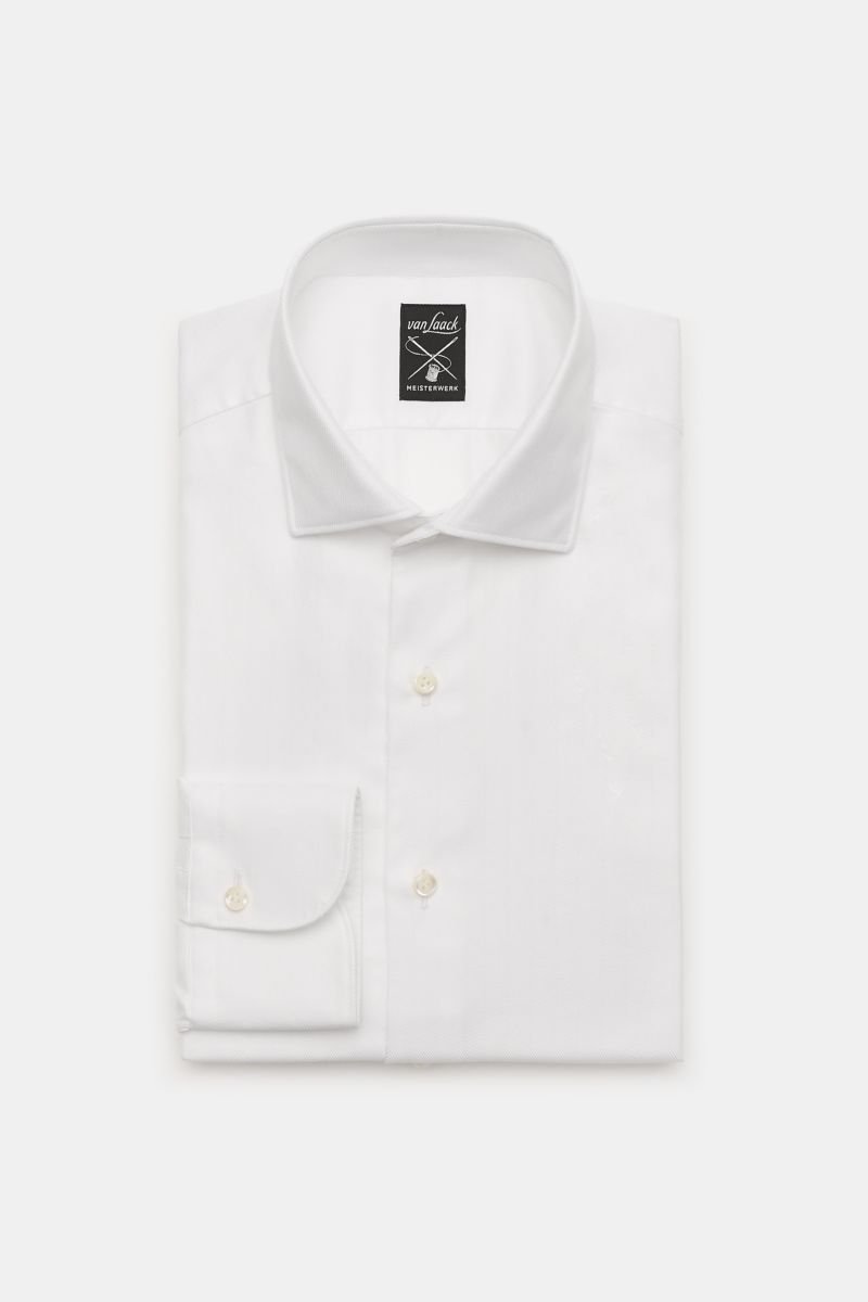 Casual shirt 'Malon Tailor Fit' shark collar white
