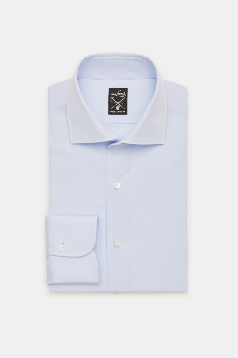 Business shirt 'Mivara Tailor Fit' shark collar pastel blue
