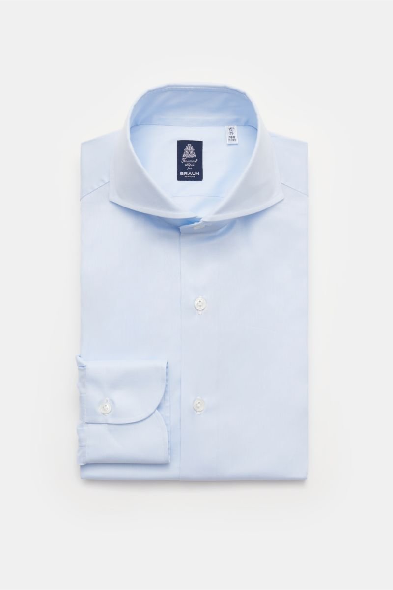 Business shirt 'Sergio Napoli' shark collar pastel blue