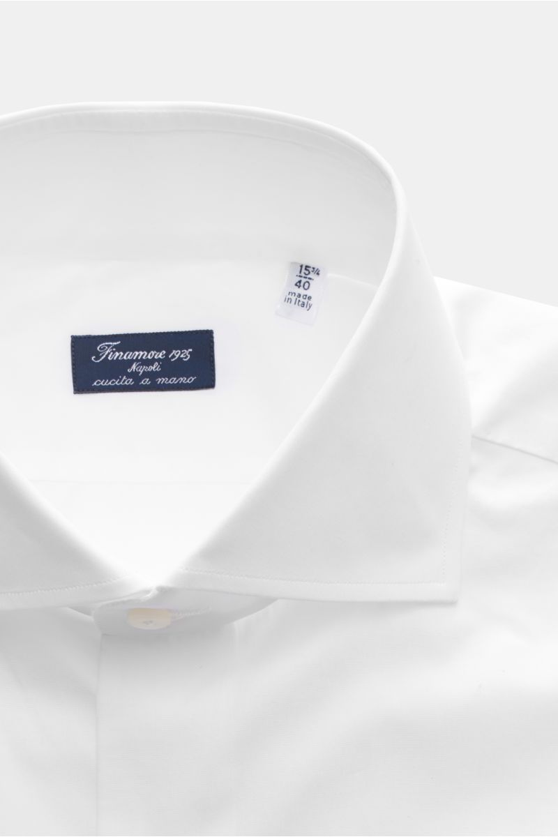 Finamore Business shirt 'Eduardo Napoli' shark collar white