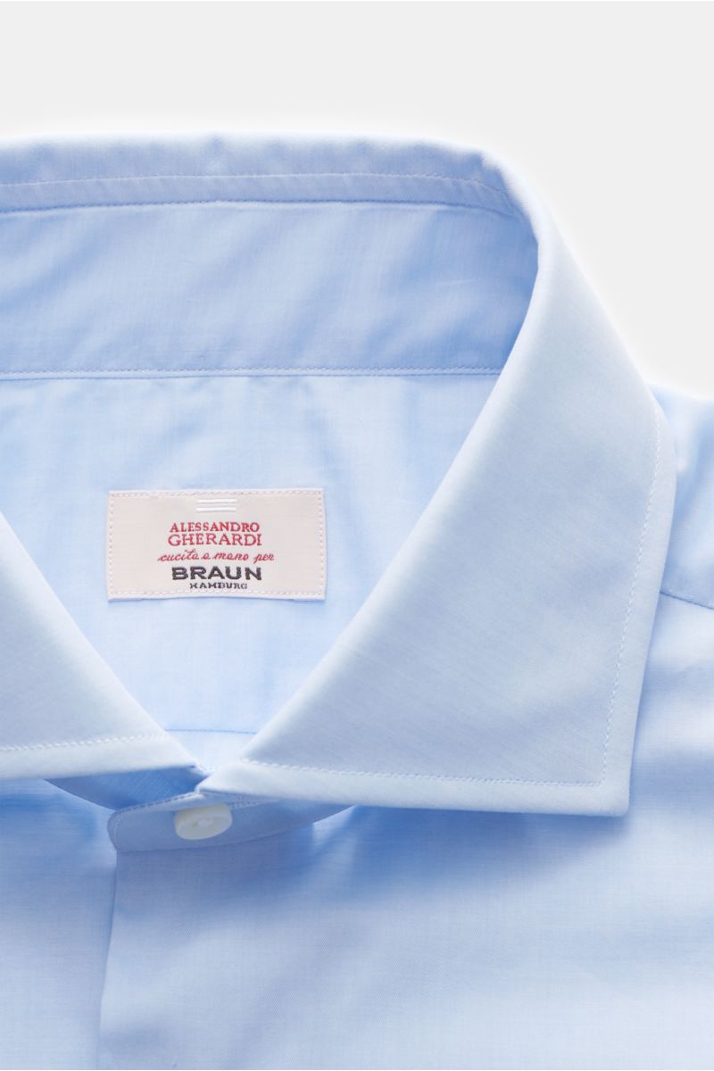 Gherardi Business shirt shark collar light blue